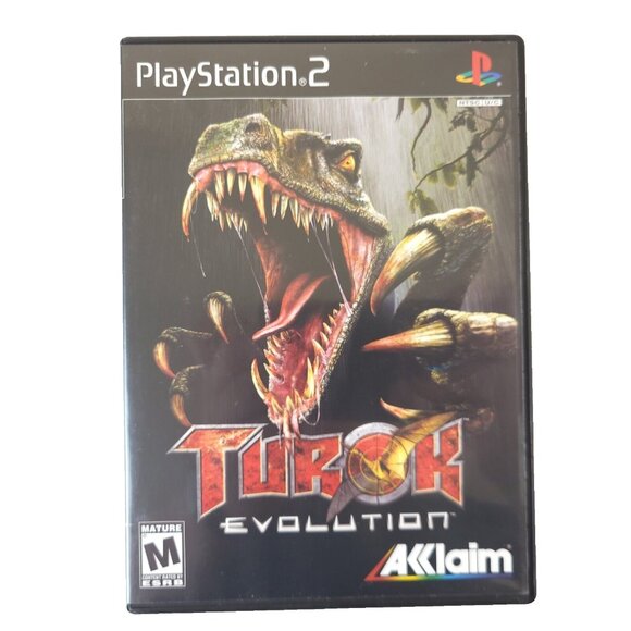 Turok Evolution Sony PS2 PlayStation 2 Disc Case Manual Tested Working 2002 - Picture 1 of 14